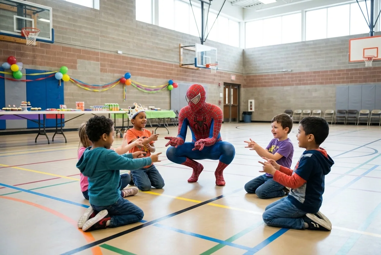 AI-generated illustration for the party idea: Planning a Birthday Party at the YMCA.