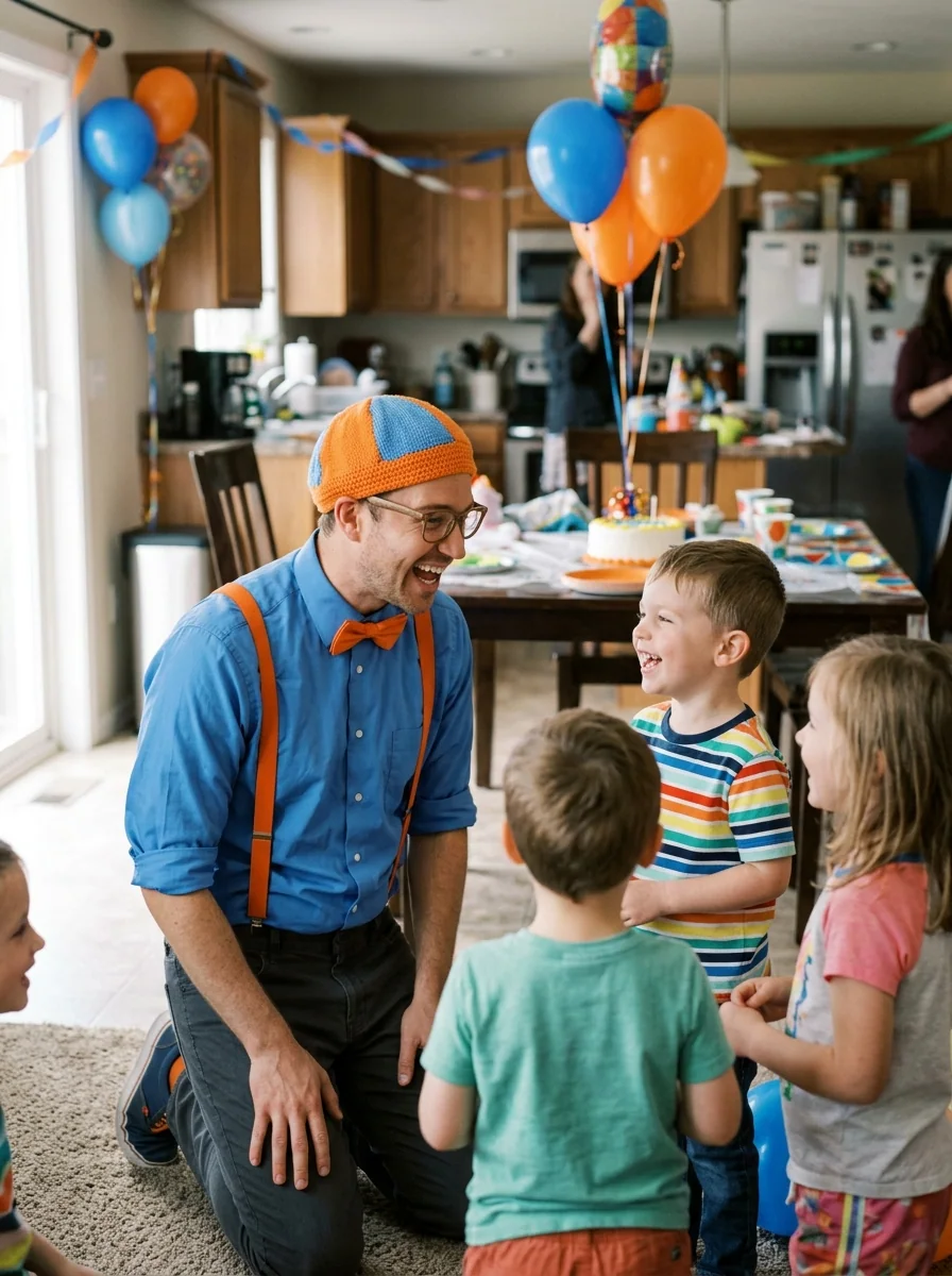 Blippi — AI-generated costume illustration