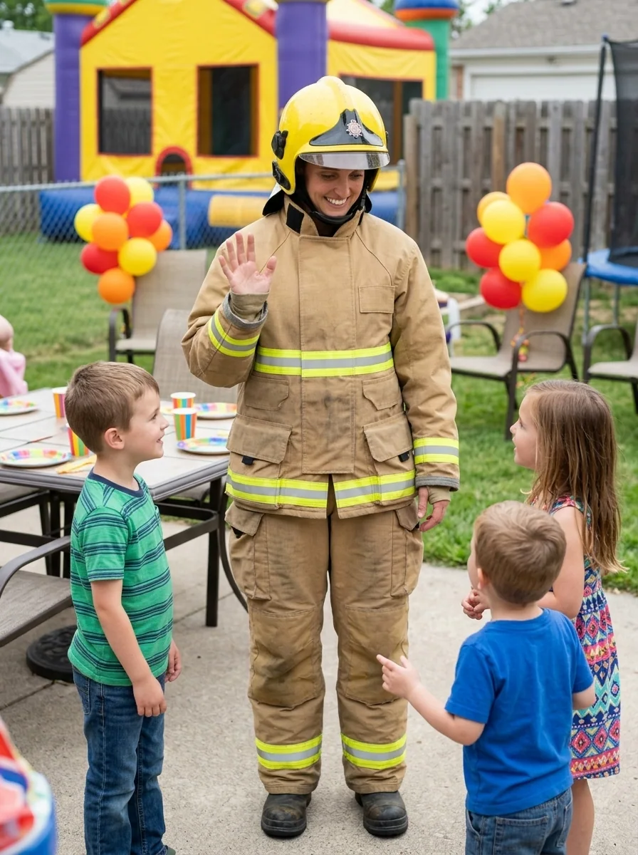 Fire Fighter — AI-generated costume illustration