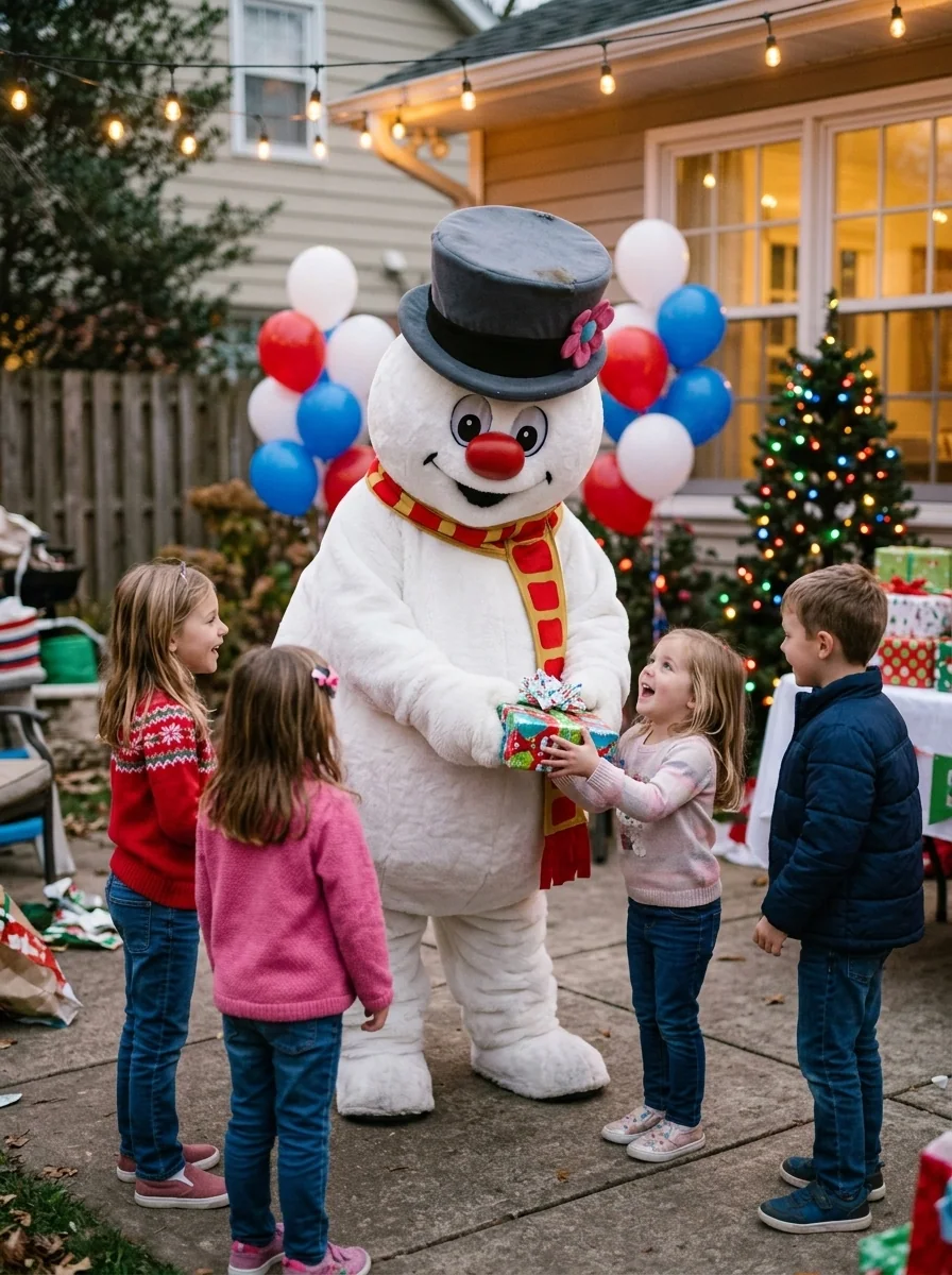 Frosty Snowman — AI-generated costume illustration