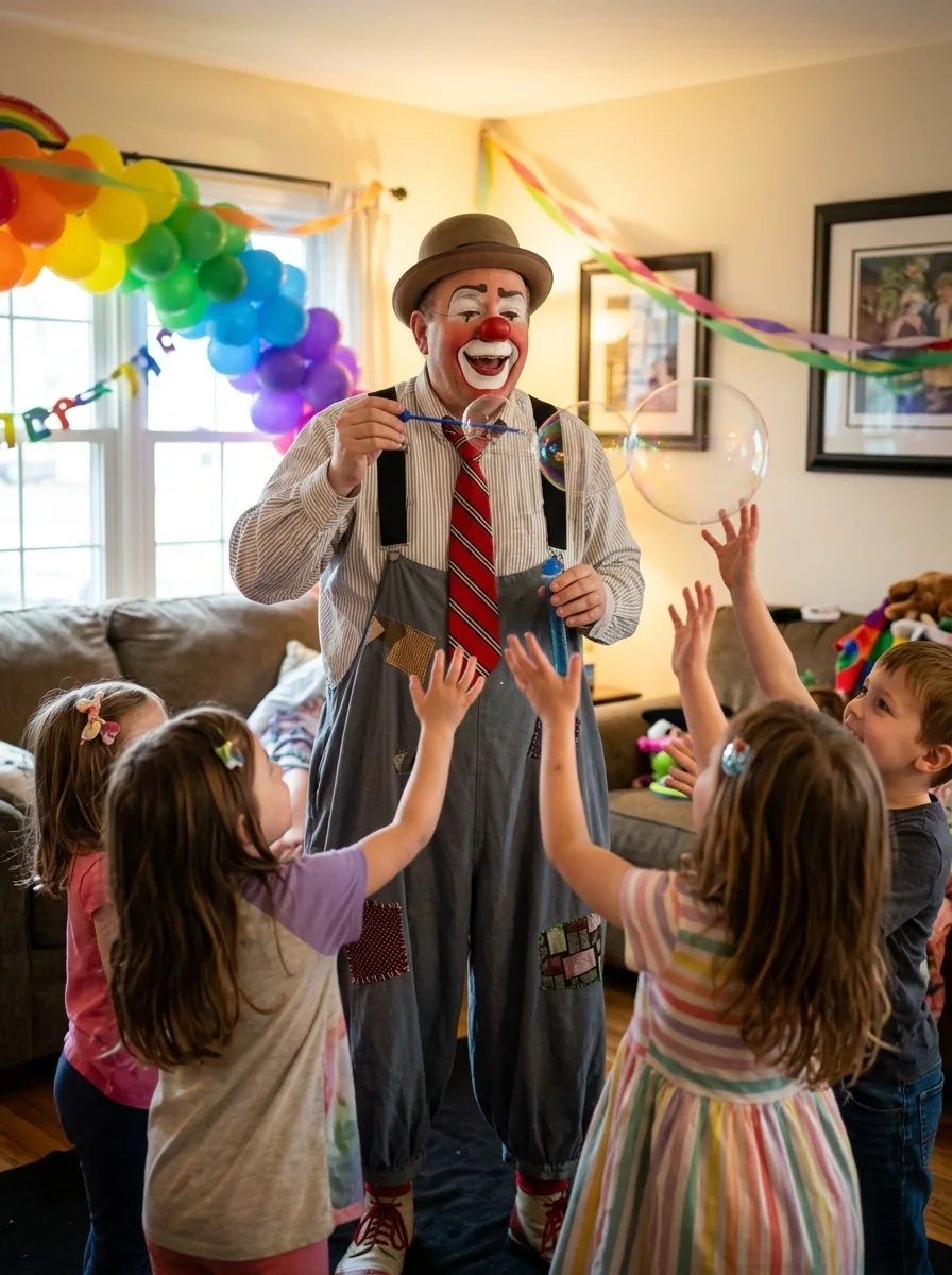 Magic Clown — AI-generated costume illustration