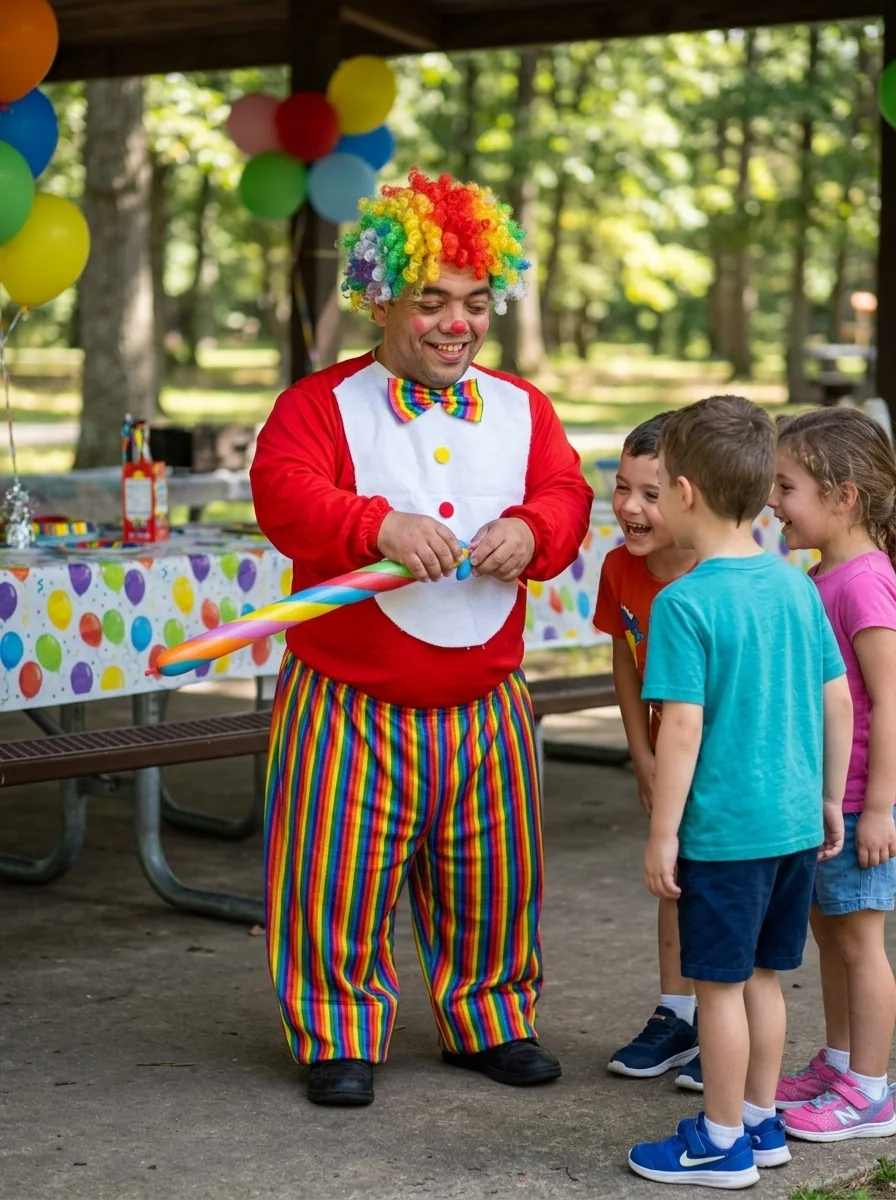 Clown Character — AI-generated costume illustration