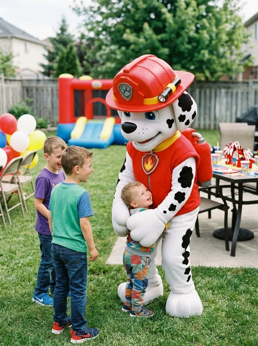 Fire Puppy Marshal — AI-generated costume illustration