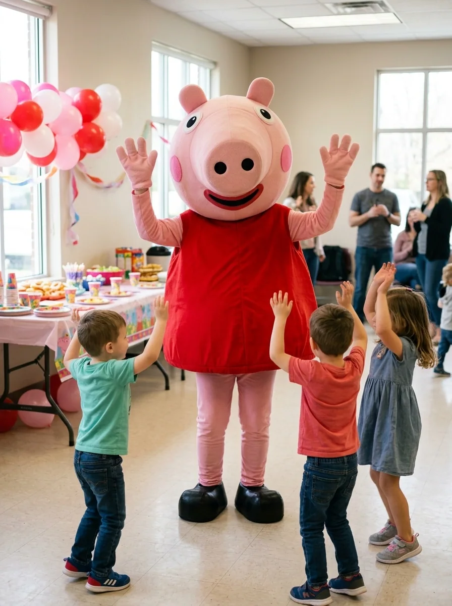 Pink Pig — AI-generated costume illustration
