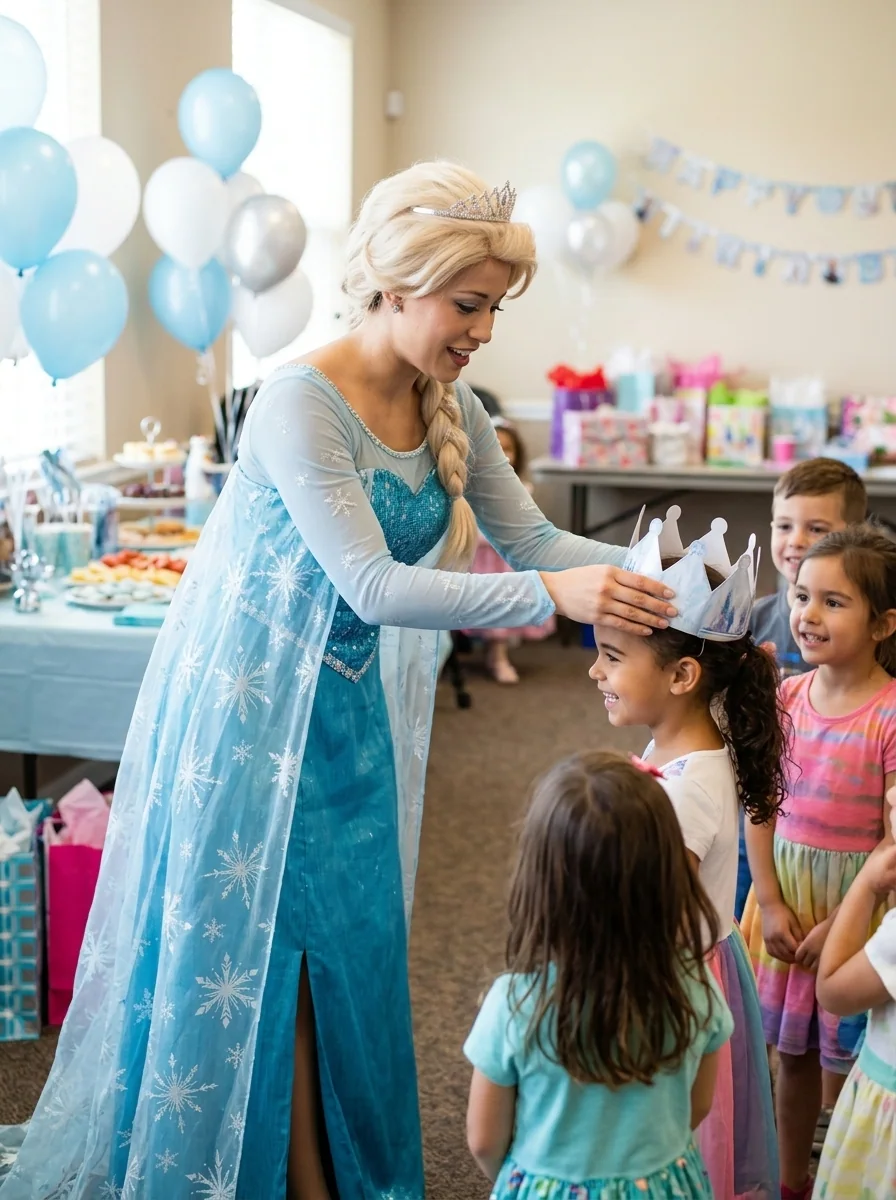 Snow Queen Elsa — AI-generated costume illustration