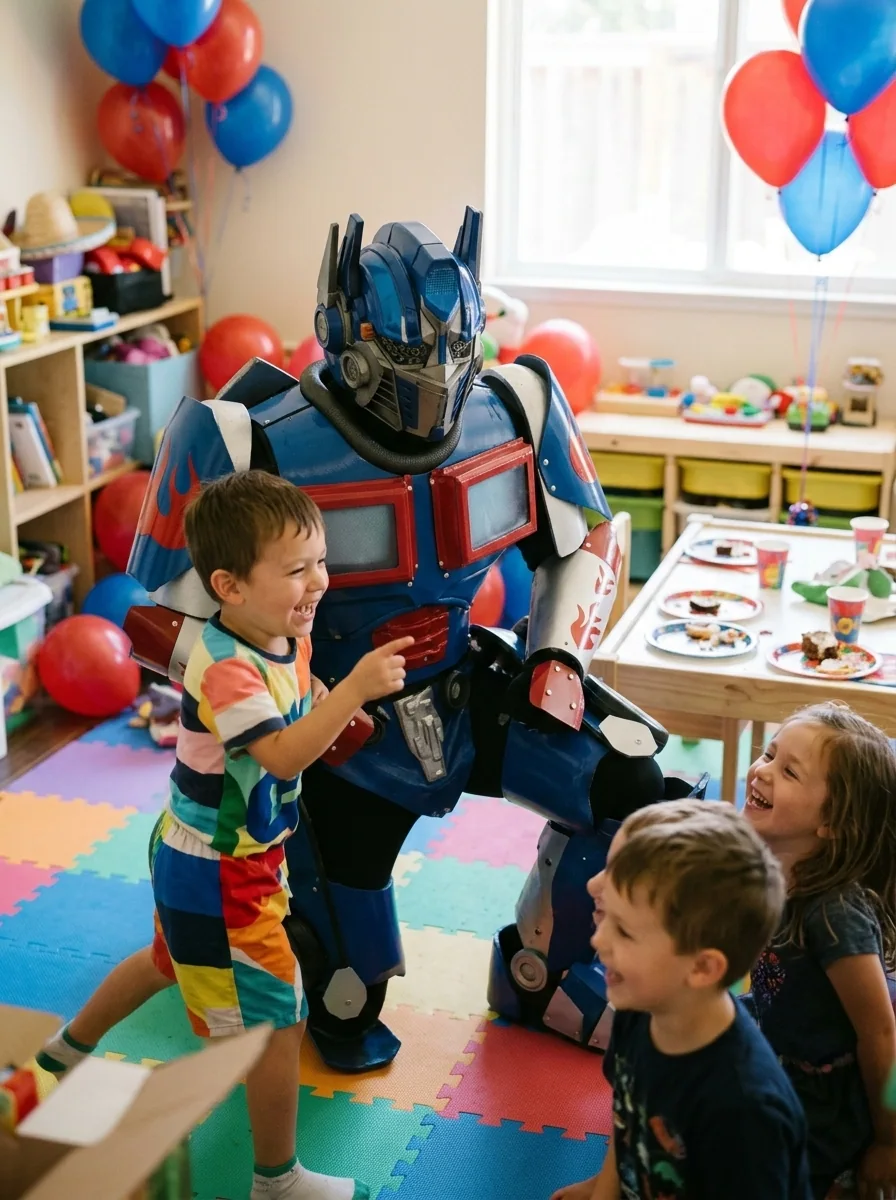 Transformer Robot Blue — AI-generated costume illustration