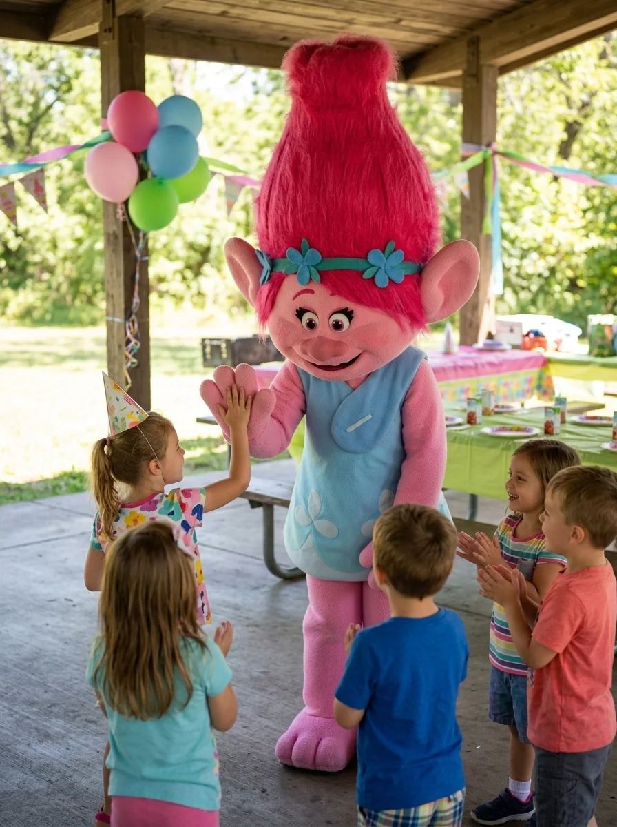 Pink Troll — AI-generated costume illustration