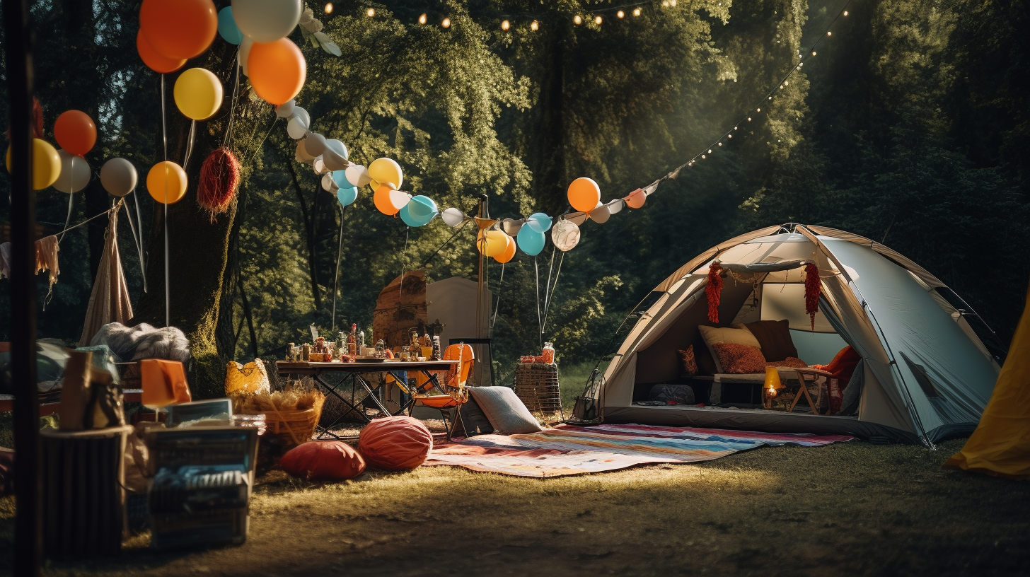 camping themed birthday party